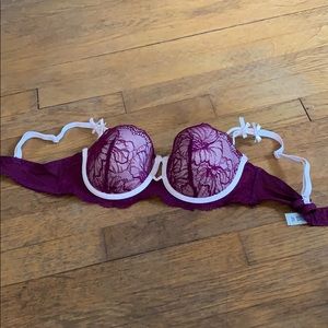 lace pink cute bra size 34B